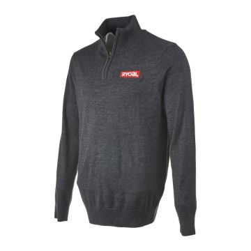 Ryobi 2018 Grey zip knitted sweater (S)