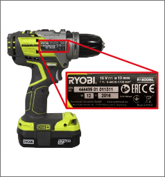 Дрель-шуруповёрт Ryobi